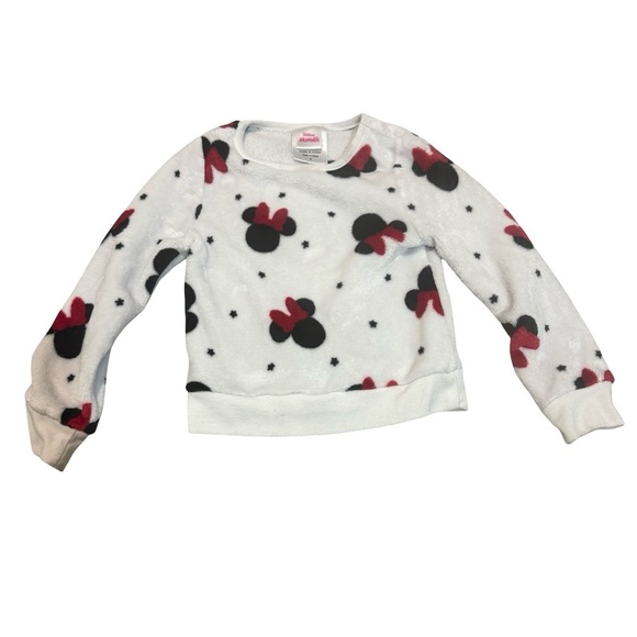 Disney Minnie Mouse Fleece Pullover Sweatshirt Girls Size 4 - Picture 1 of 3